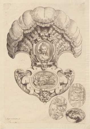 Enlarged view: Agostino Carracci, Fächer