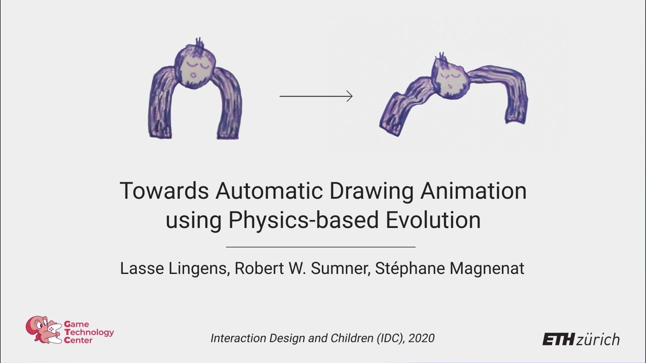 Towards Automatic Drawing Animation using Physics-based Evolution – Game  Technology Center | ETH Zurich